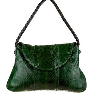 CARLOS FALCI Python Shoulder Bag